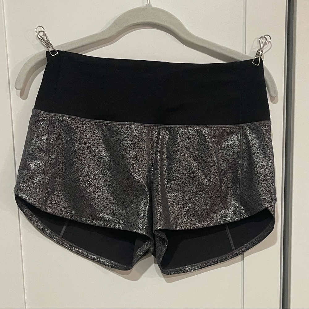 Lululemon Speed Up Foil Shorts